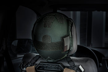 Vehicle Headrest Helmet Rack - 8 X 6 RMP™ - Grey Man Tactical
