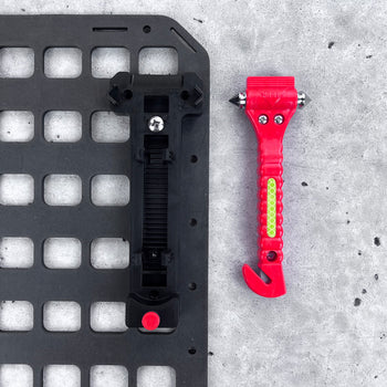 Window Hammer & Seatbelt Cutter + RMP™ Backer Plate