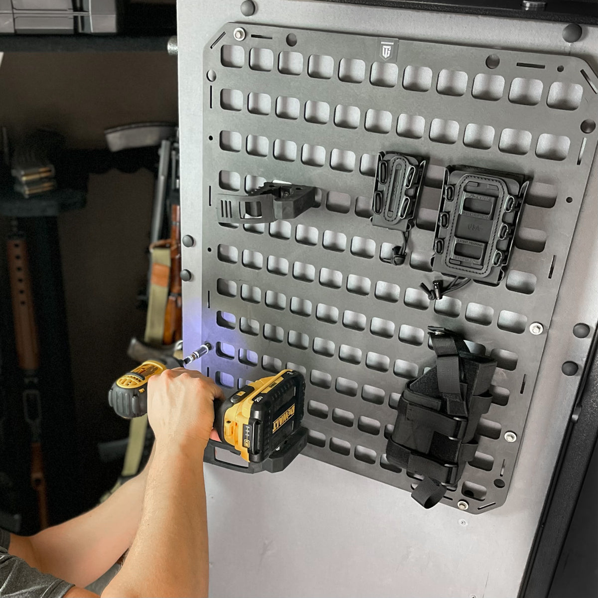 Holster Rack Un Rack Script #601 Safe Door Organizer - Rifle Rack + Holster RMP™ Package