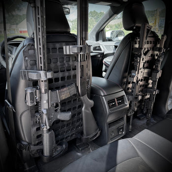 Vehicle Dual Firearm Rack - Buttstock Cup Kit + Rubber Clamp + 15.25 X 25 RMP™