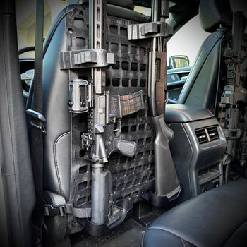 Vehicle Dual Firearm Rack - Buttstock Cup Kit + Rubber Clamp + 15.25 X 25 RMP™
