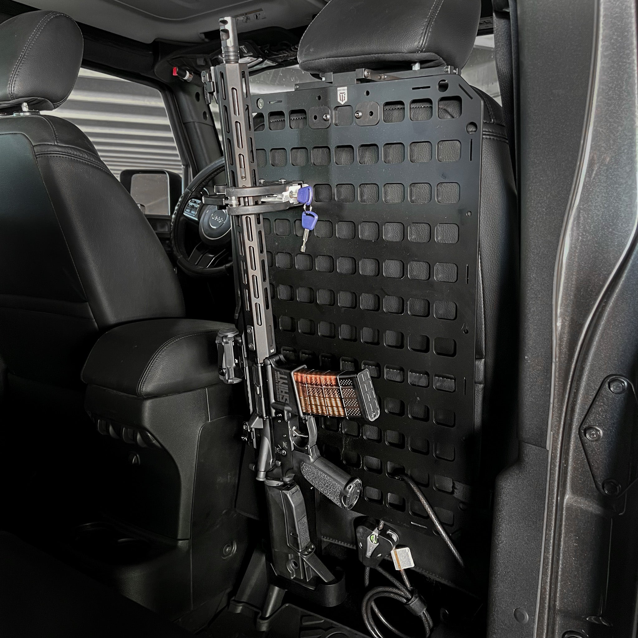 Locking Rifle Rack for Truck | Tactical Vehicle Gun Mount