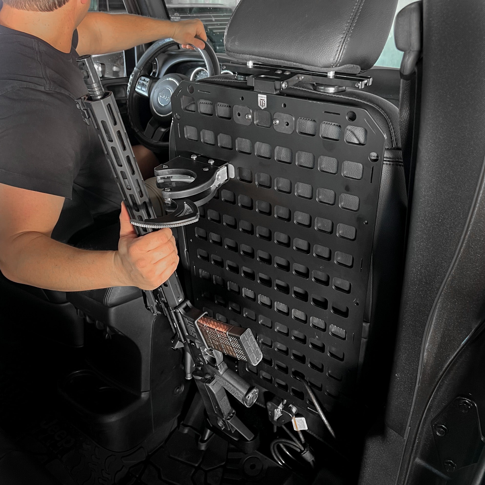 Locking Rifle Rack for Truck | Tactical Vehicle Gun Mount