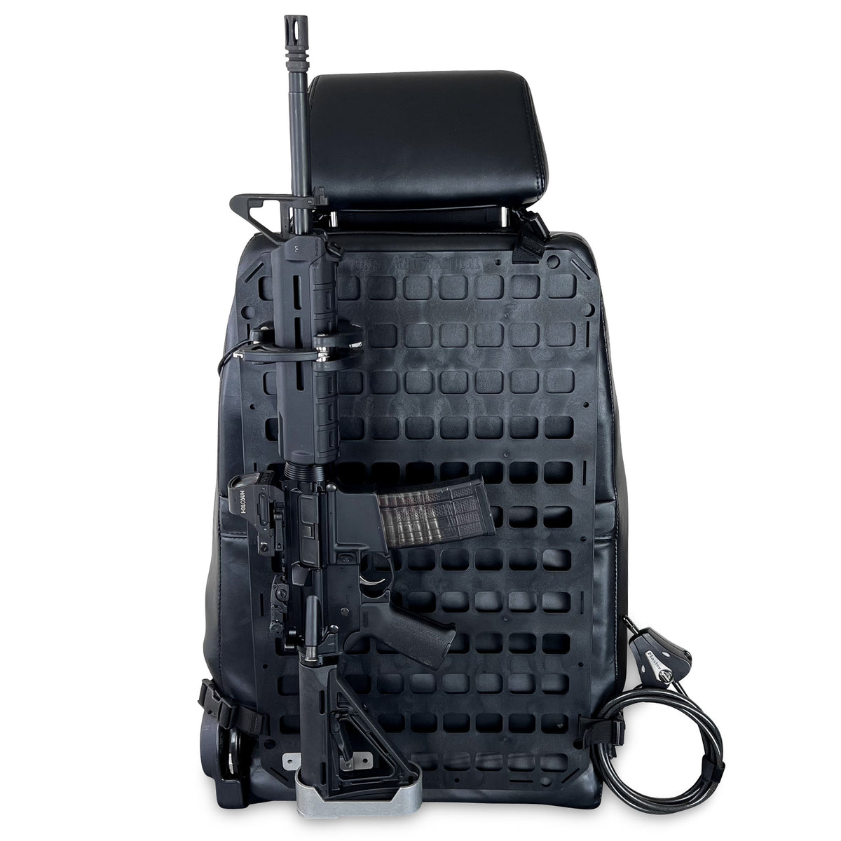Vehicle Locking Rifle Rack - SC-6 Mount + 15.25 X 25 RMP™ [Rigid MOLLE ...