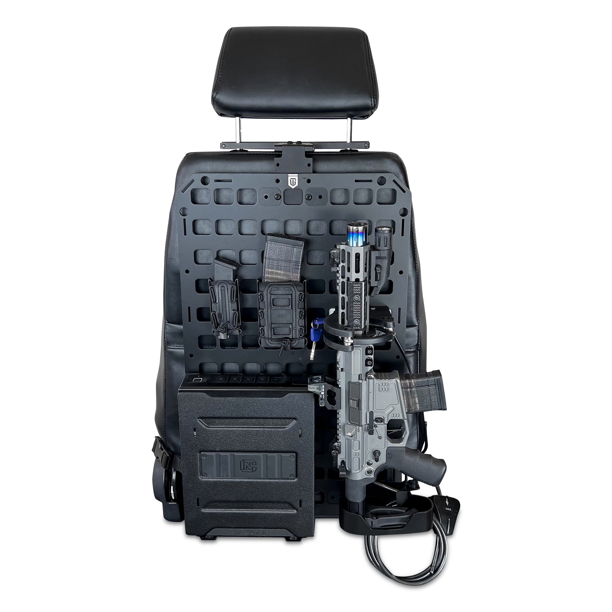 Lockable Rifle Racks #303 - Vehicle Locking Rifle Rack + Pistol Safe RMPX™ Package