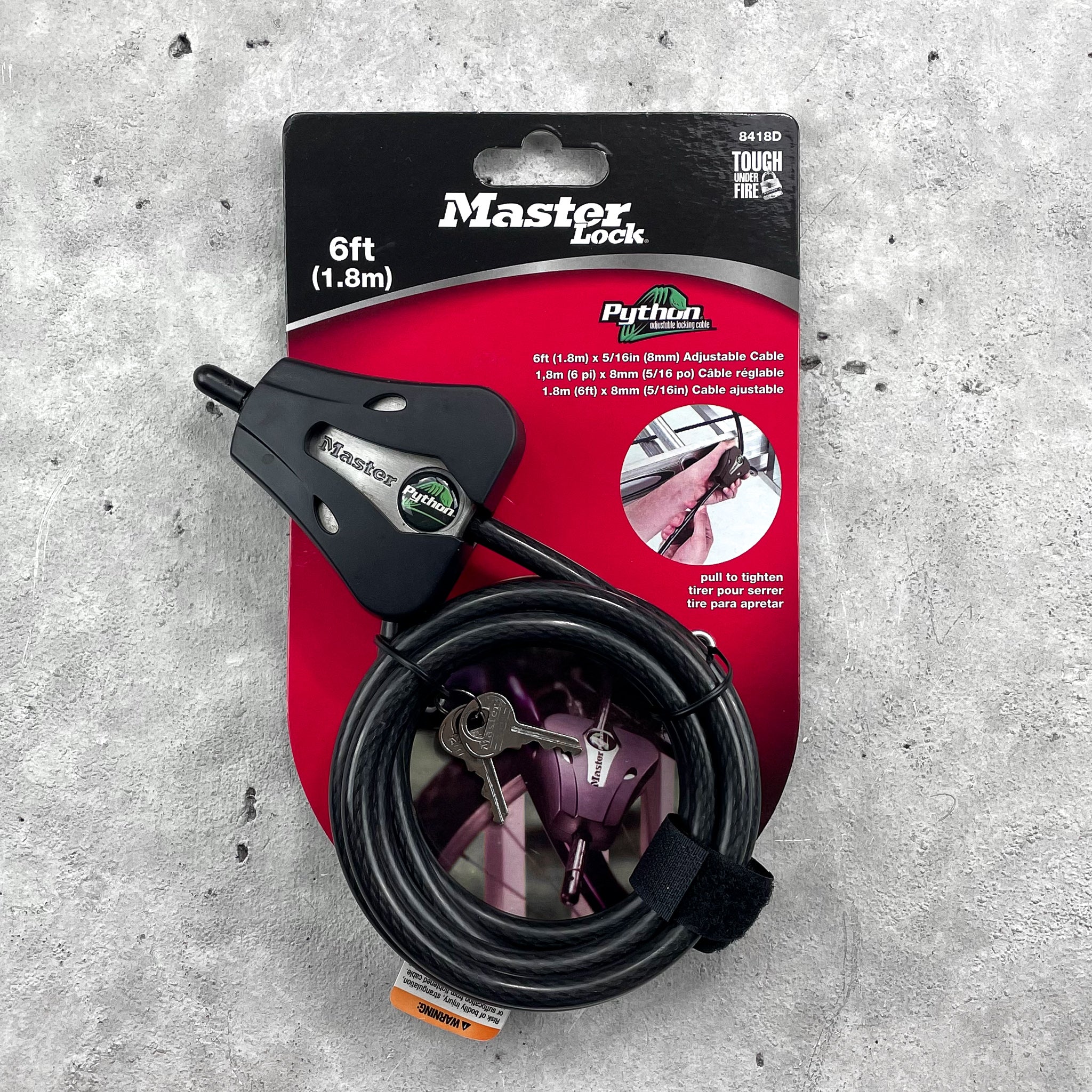 MasterLock Python Adjustable Cable lock - Canyon Coolers