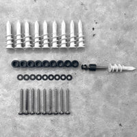 RMP Fastening Kit™ - Self Drilling Drywall Anchors + Screws + Nylon Spacers