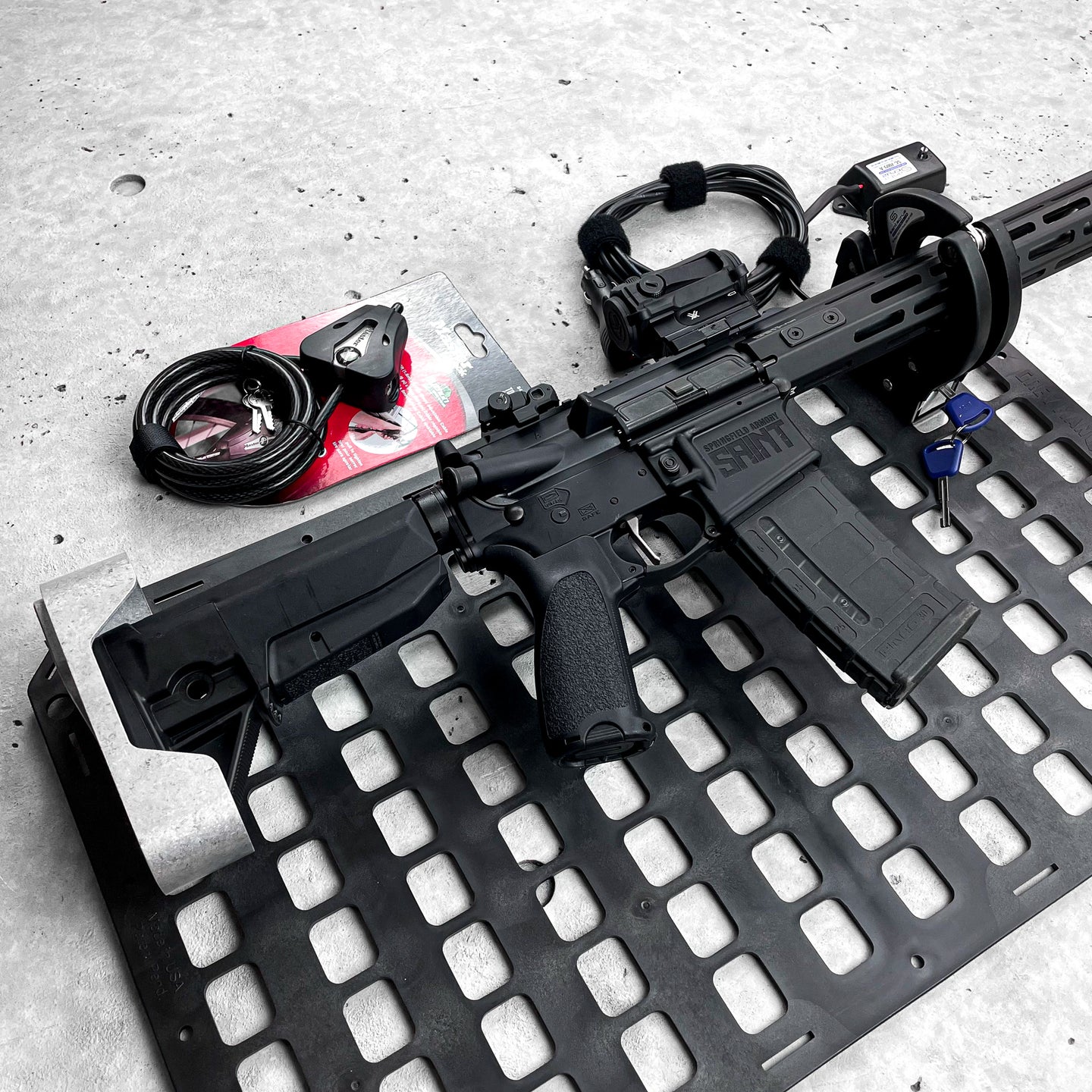 Locking Rifle Rack - SC-6 Mount + RMP™ Buttstock Cup Kit