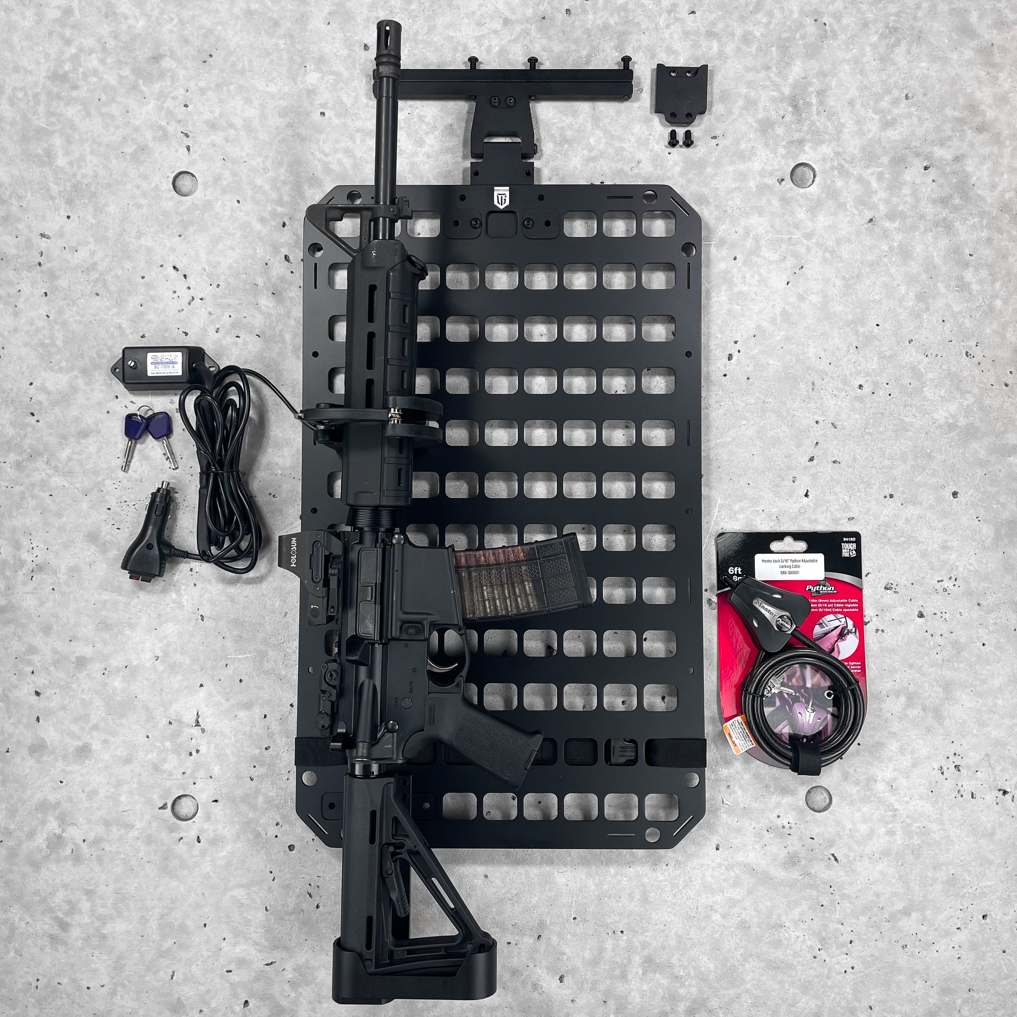 Locking Rifle Rack for Truck | Tactical Vehicle Gun Mount