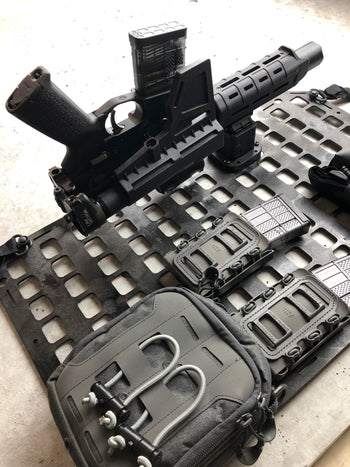 Vehicle Locking Rifle Rack - Raptor Picatinny Mount™ + 15.25 X 25 RMP™ - Grey Man Tactical