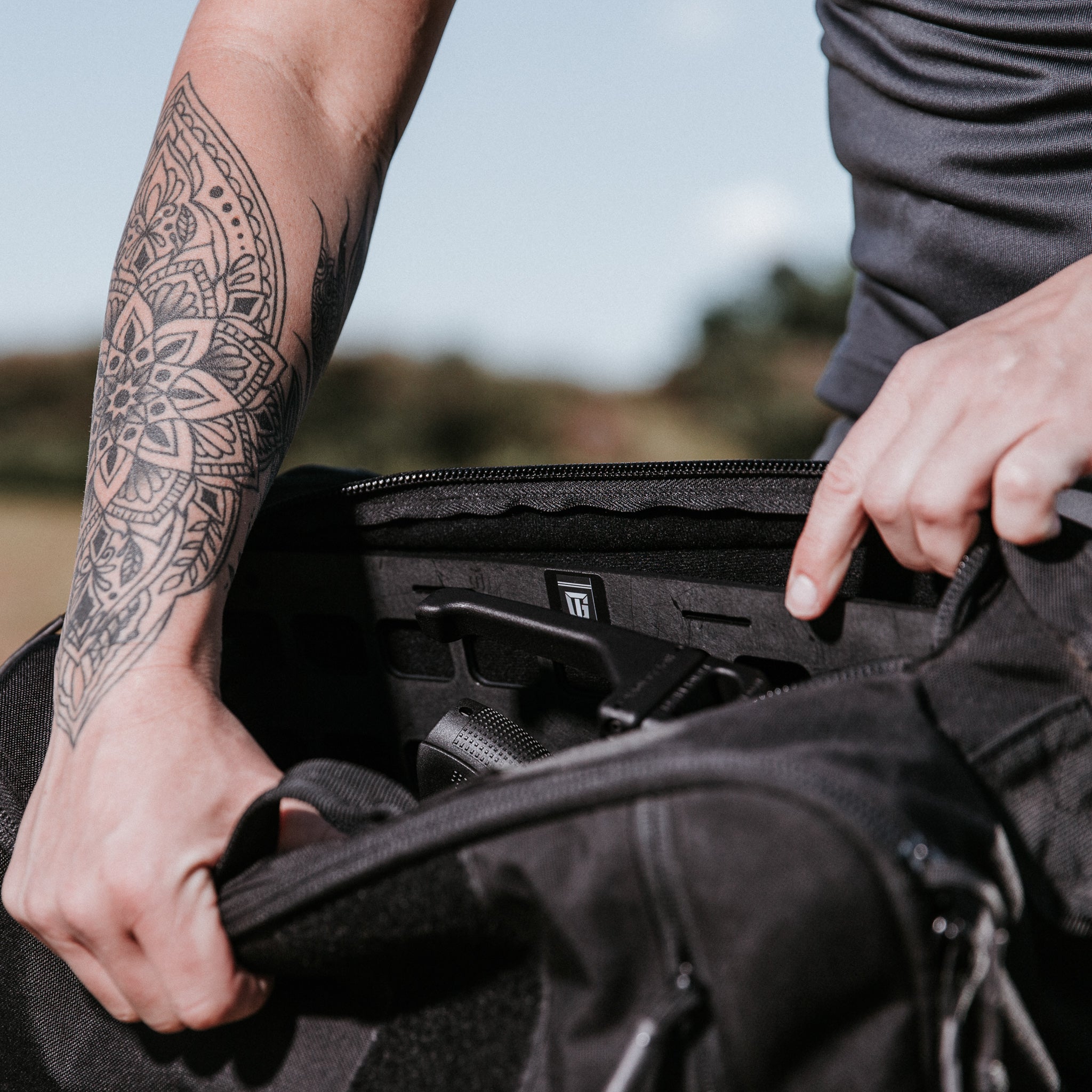 The V.I.P (Velcro Backpack Holster) – Grey Man Solutions