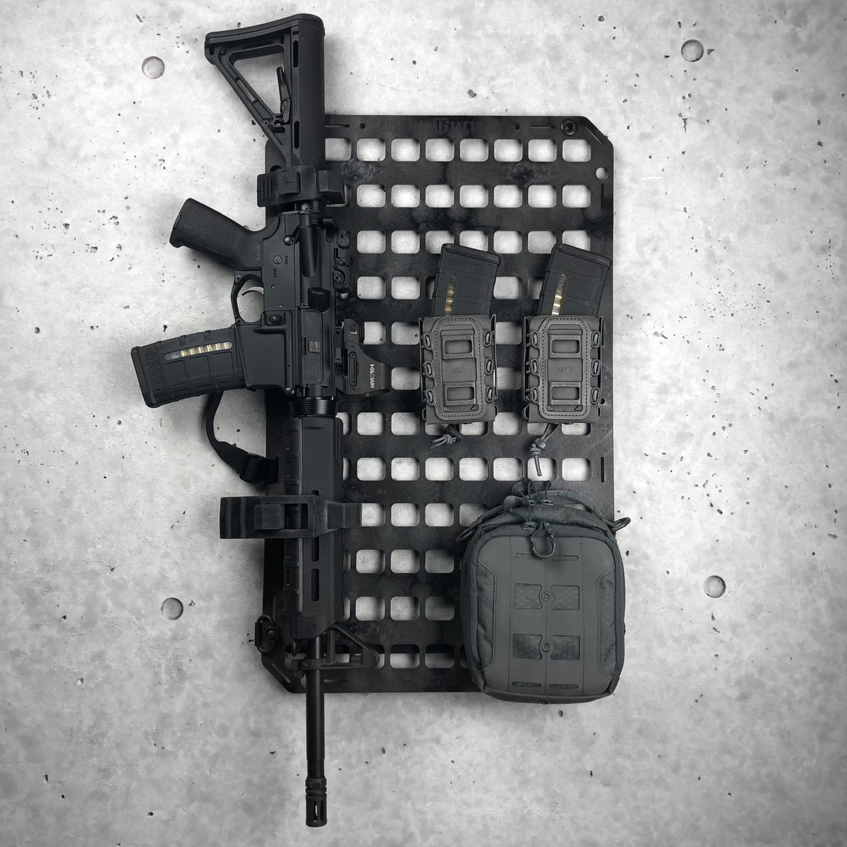 Rigid MOLLE Rifle Holder MOLLE Rifle Mount MOLLE Clip